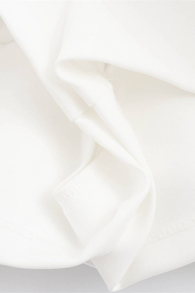 CWDSD6642_SLEEVELESS SHORT FITTED RUFFLE DRESS