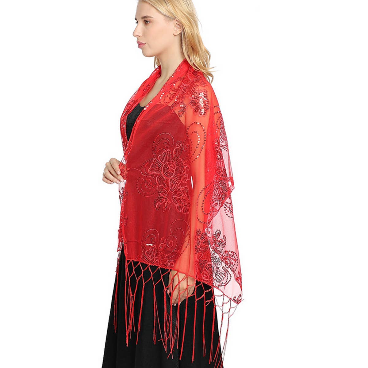 2024 NEW STYLE DINNER EMBROIDERED TASSEL SHAWL_CWASC1083
