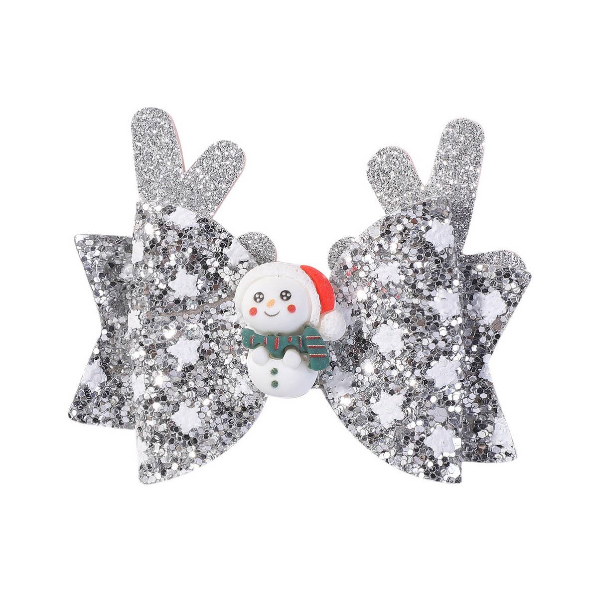 Christmas Antler Bow Clip for Kids Party