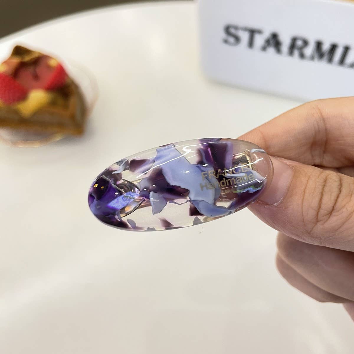 CWAHA4442_TEMPERAMENT SWEET RETRO OVAL SIMPLE HAIRPIN