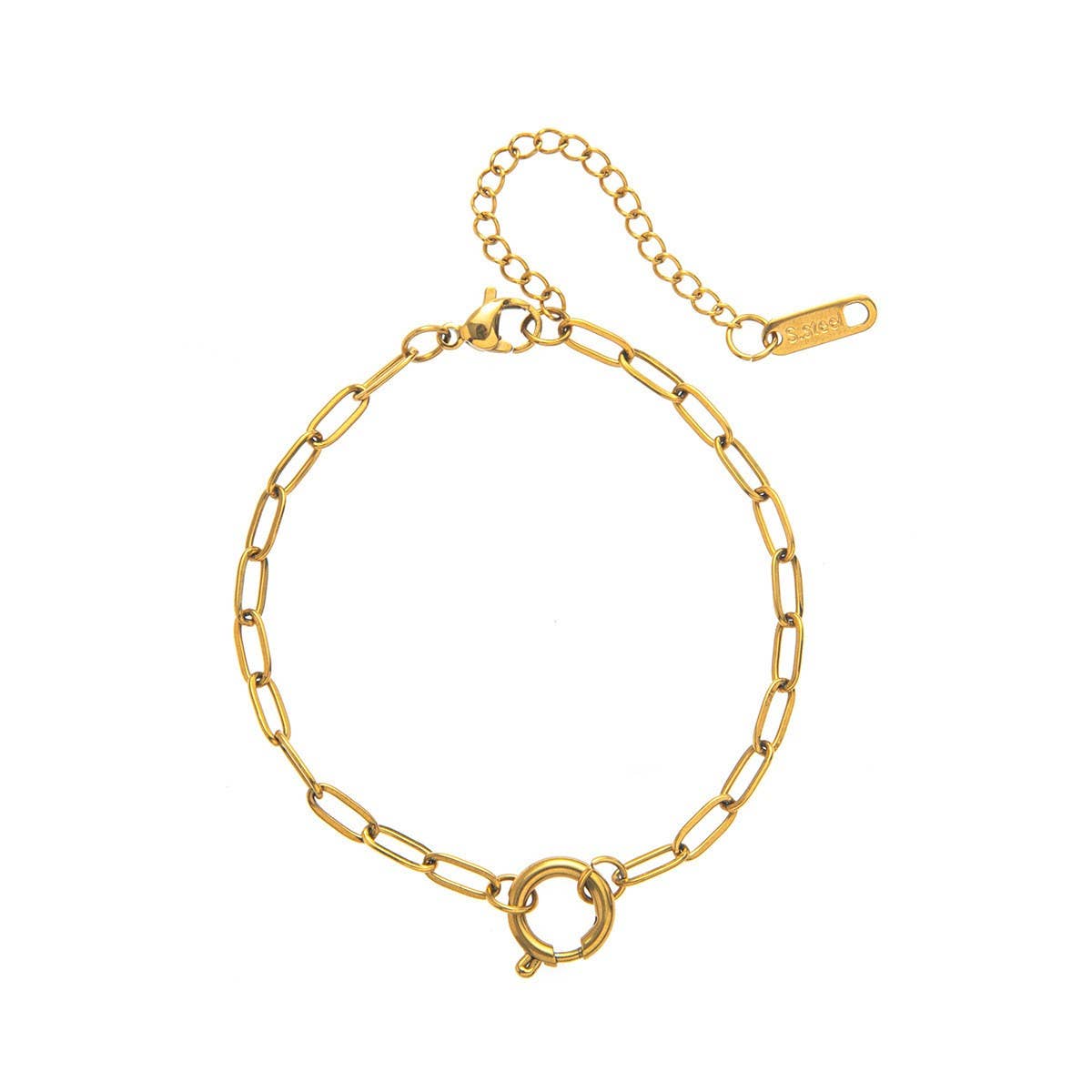 High-end simple loose ring paper clip bracelet