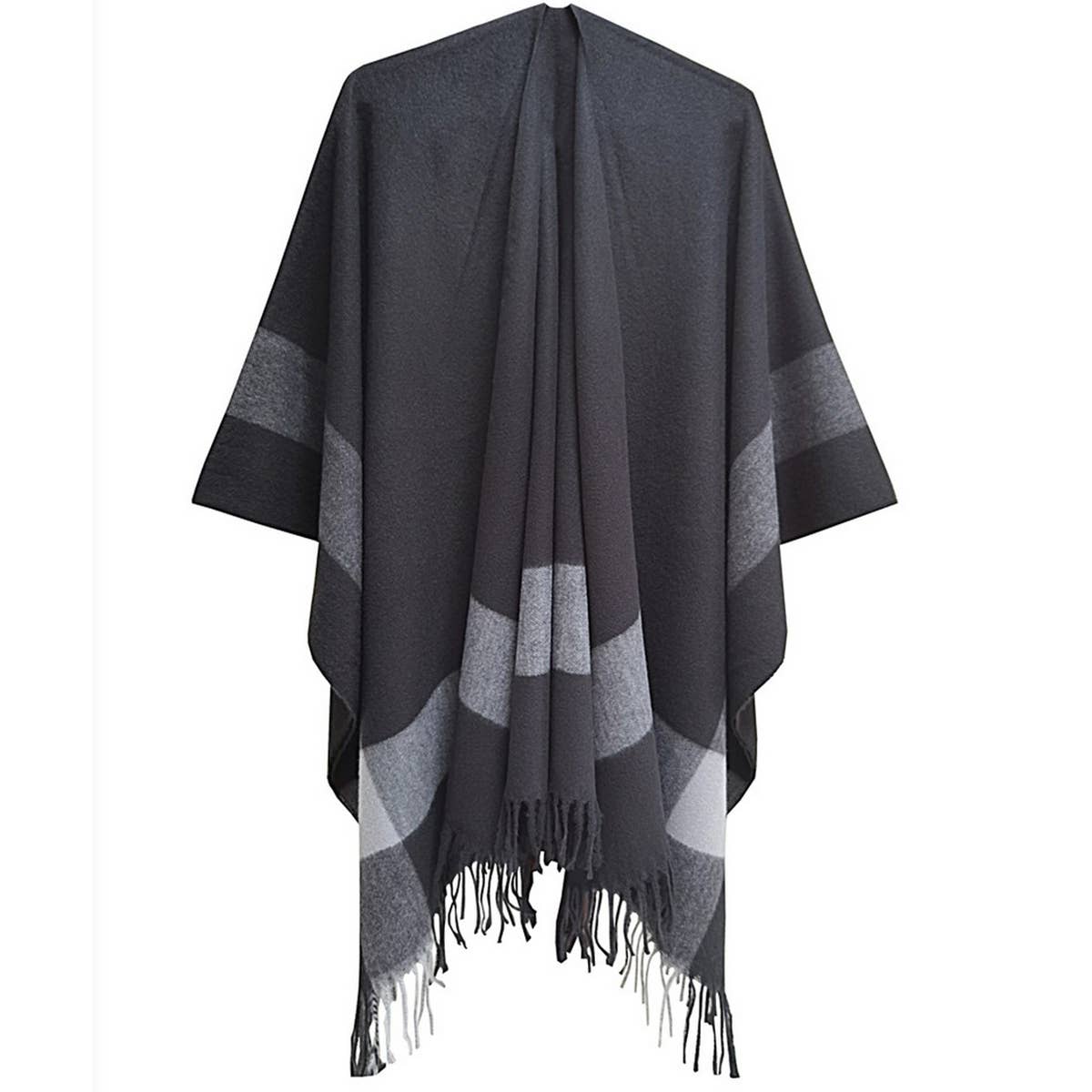 THREE-DIMENSIONAL TASSEL WARM SHAWL WRAPPED CLOAK
