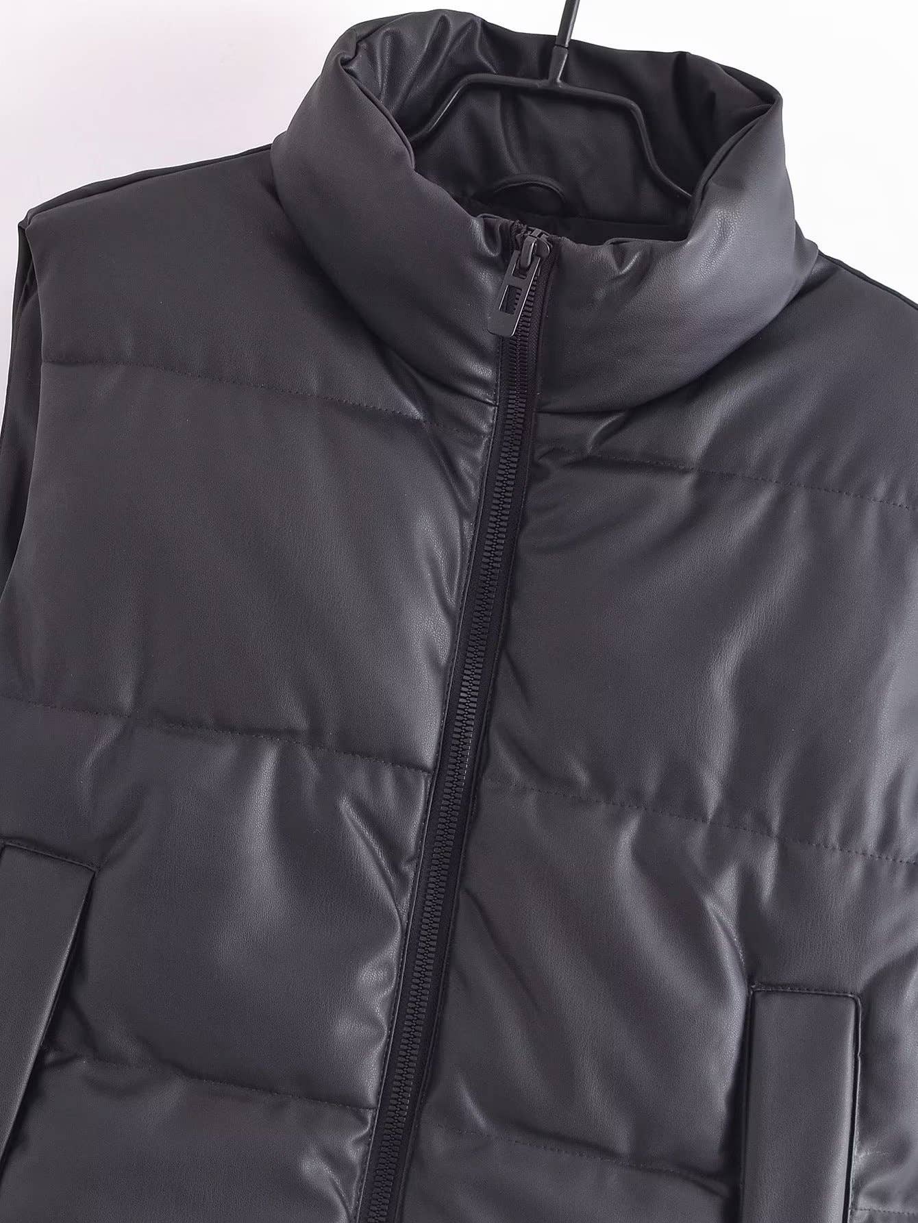 FASHION CASUAL LEATHER PADDED WAISTCOAT