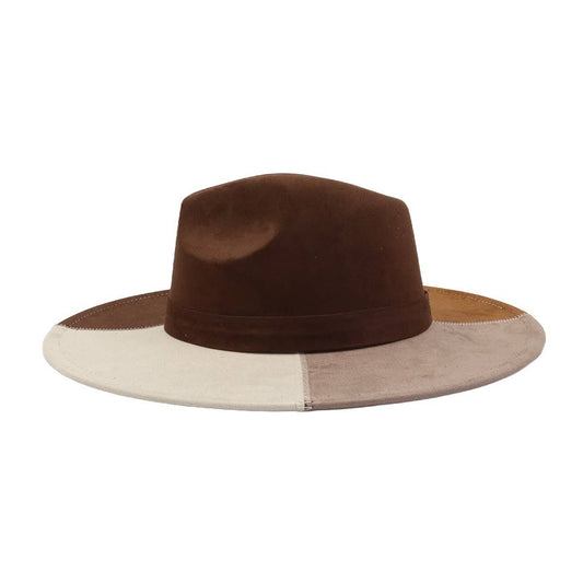 Unisex Wool Cowboy Fedora Hat Ethnic Style_CWAH04439