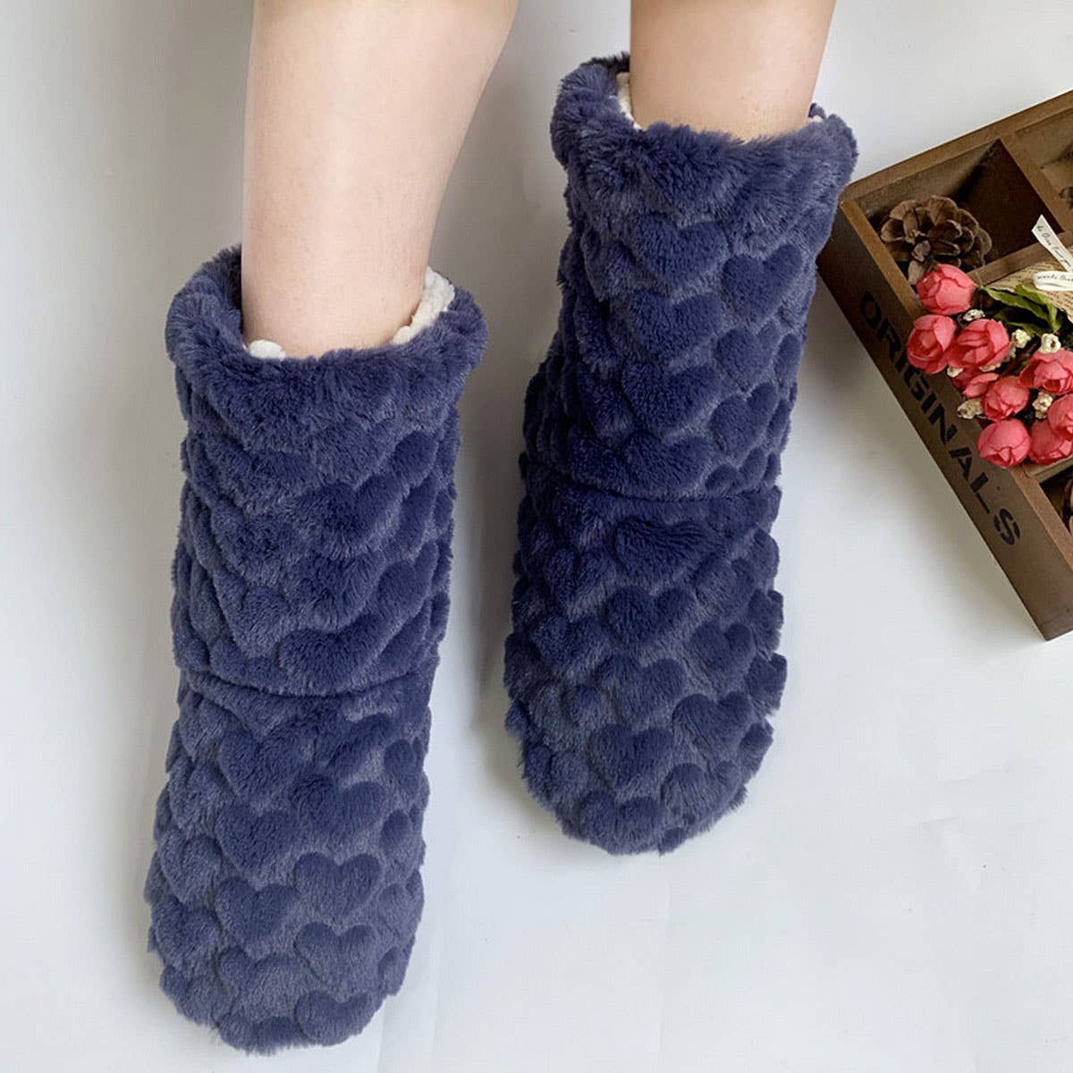 WINTER ADULT THICKENED COUPLE FLOOR SOCKS SLIPPERS