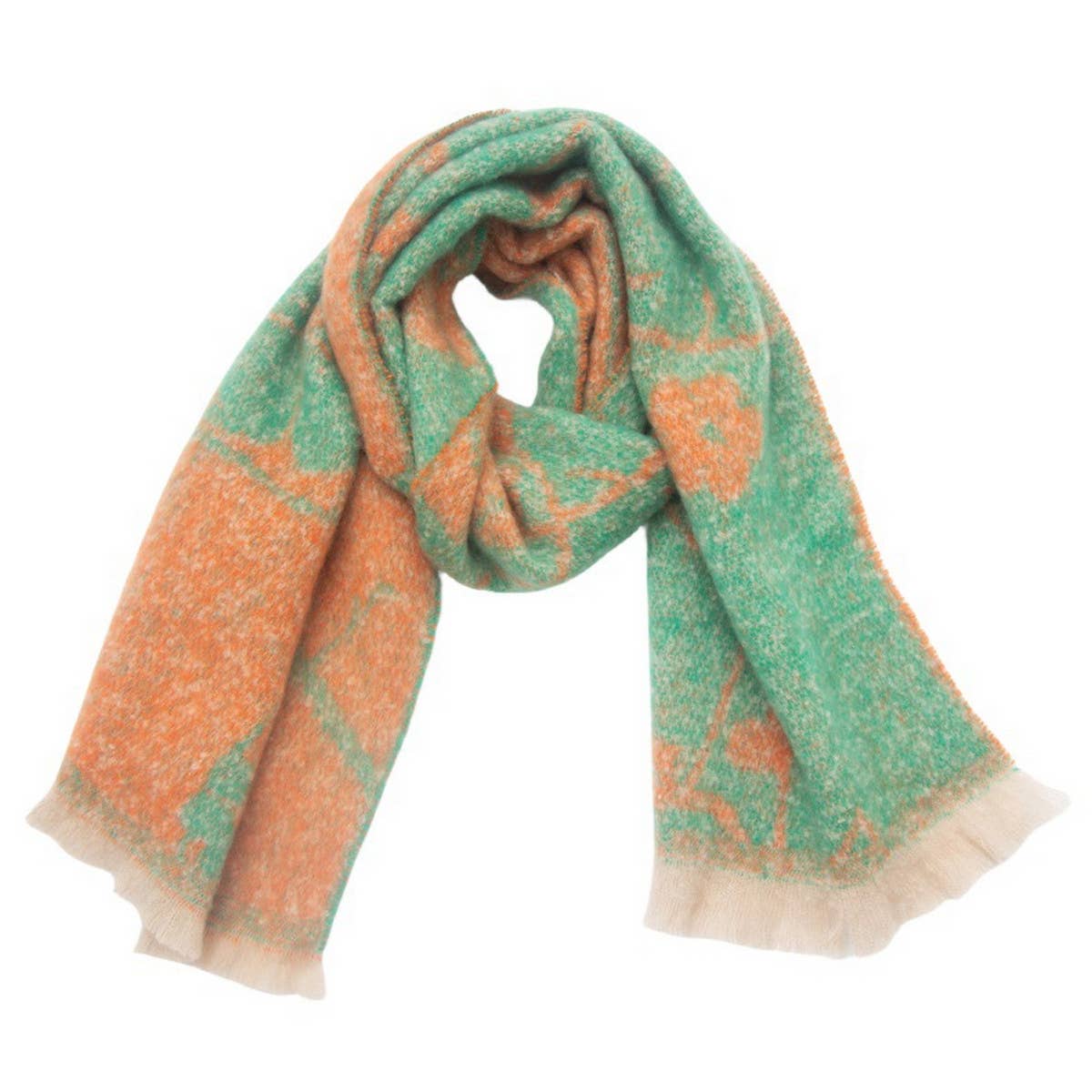 Women's Floral Jacquard Shawl Scarf