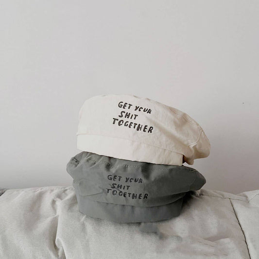 FASHIONABLE CHILDREN'S SIMPLE LETTER BERET_CWAH2921