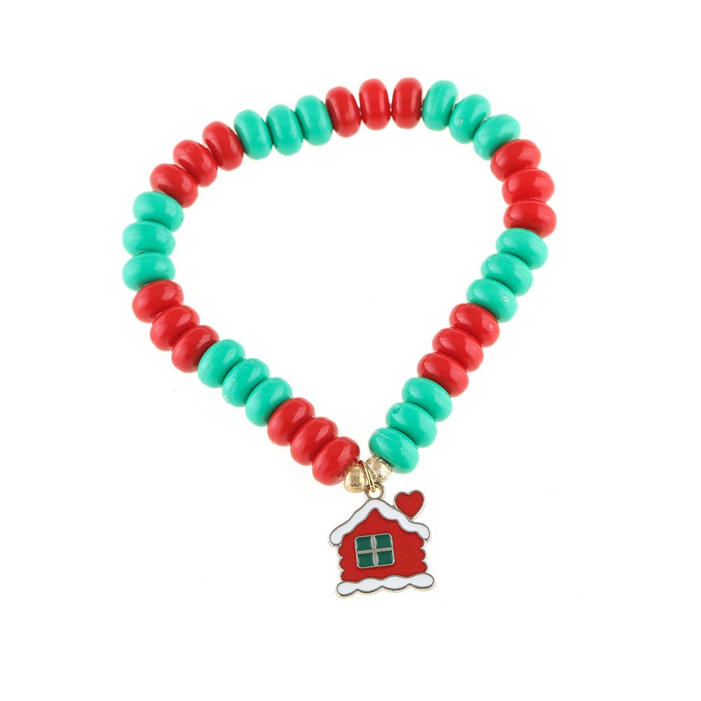 CHRISTMAS ABACUS BEADED COUPLE BEADED BRACELET