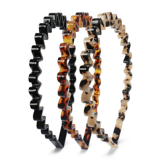 ACETATE SHEET 8MM THICK WAVE HEADBAND_CWAHA4344