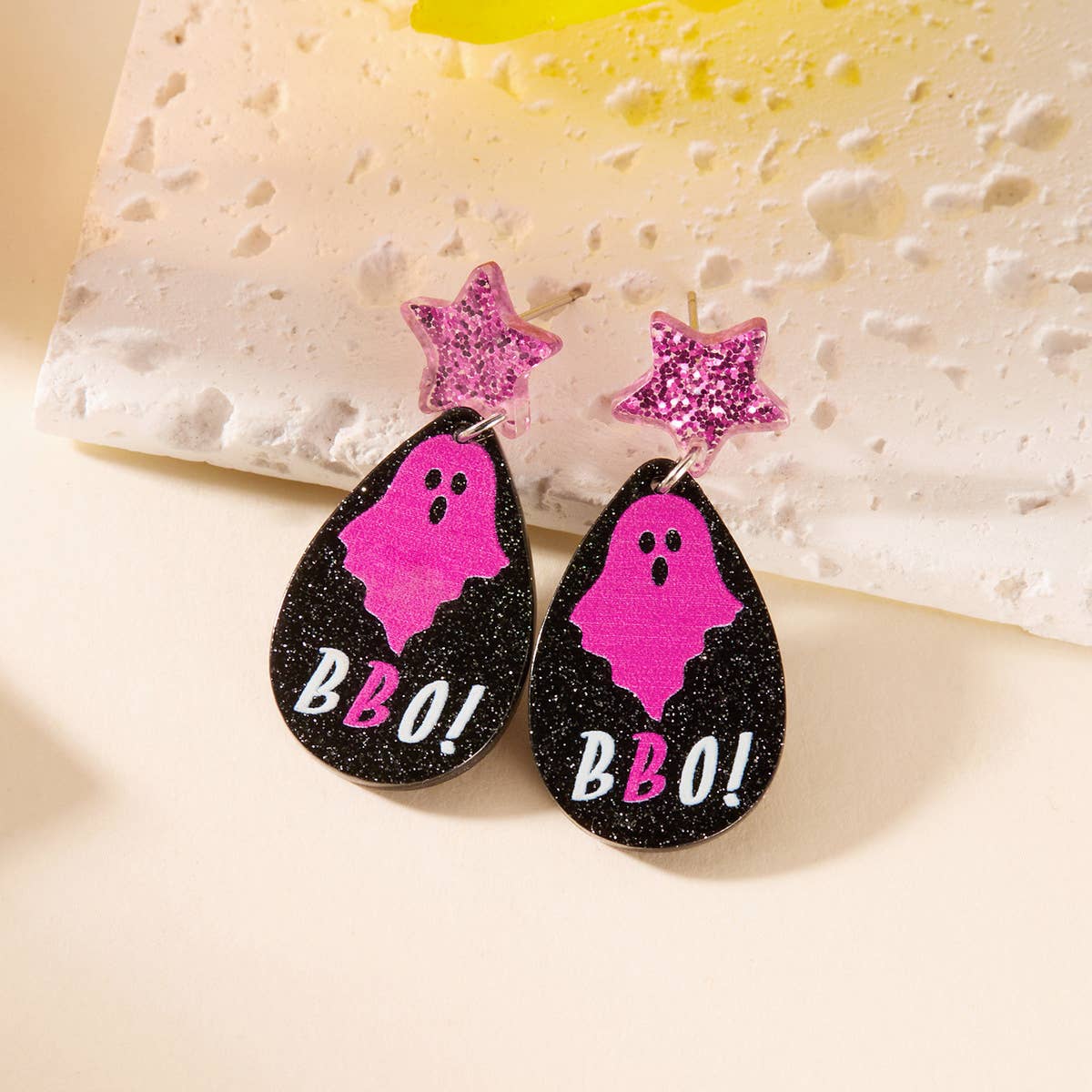 HALLOWEEN SKULL PRINT EARRINGS