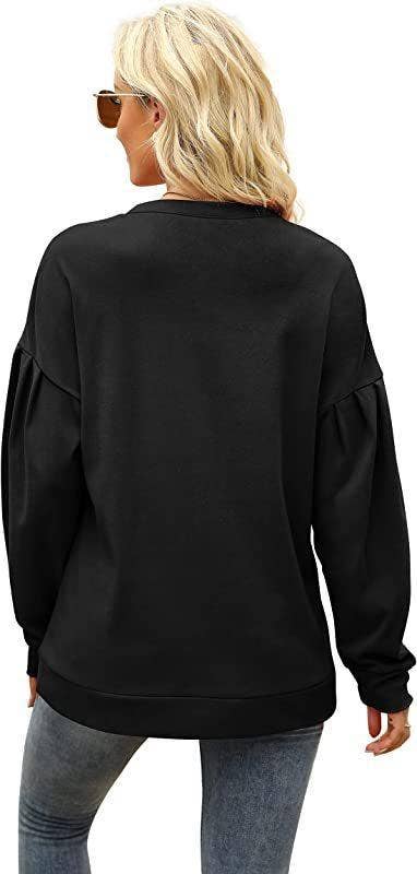 HOODIE CREW-NECK SPLICED LONG-SLEEVED TOP