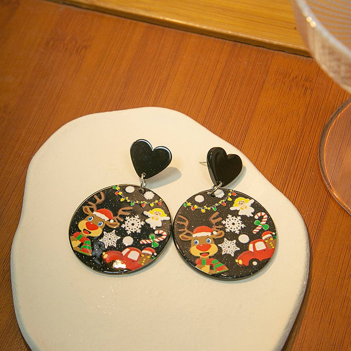 CHRISTMAS CARTOON SWEET DESIGN EARRINGS