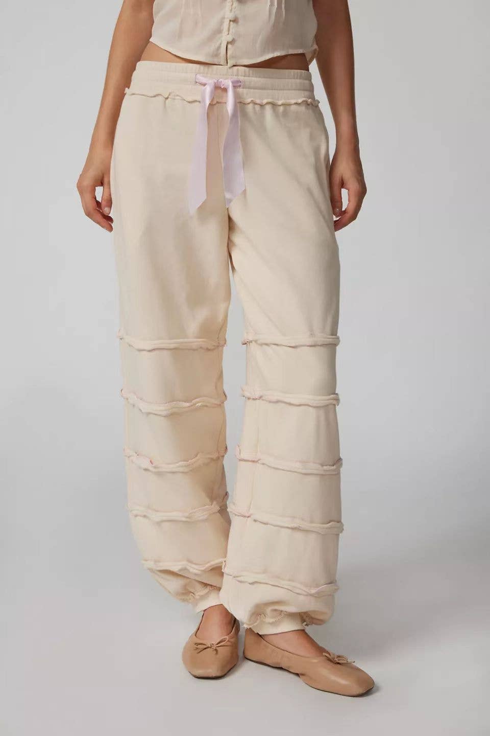 CWBLP1552_COMFORTABLE REVERSIBLE ELASTIC-POCKET PANTS