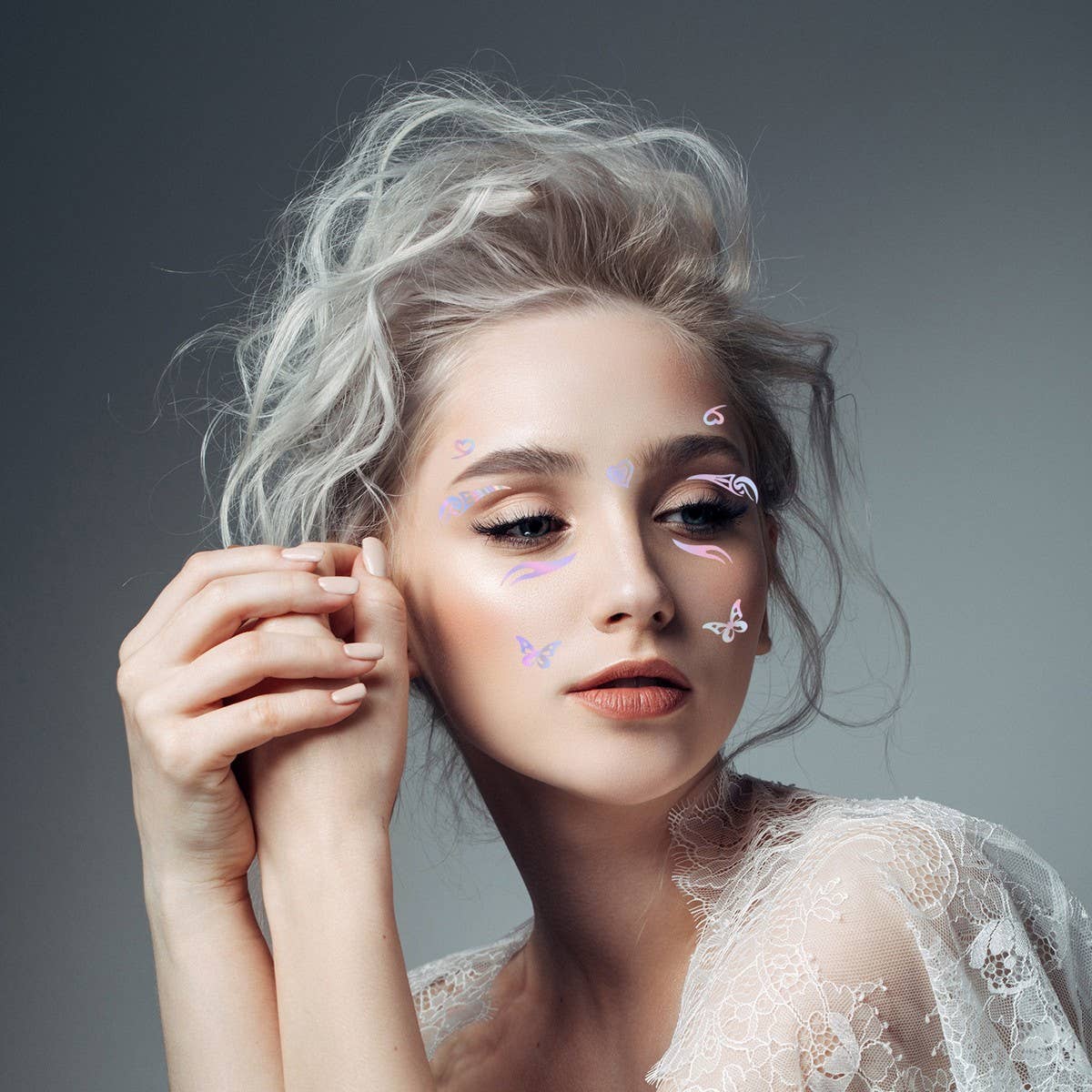 Holographic Eyeliner Tattoo Stickers for Raves