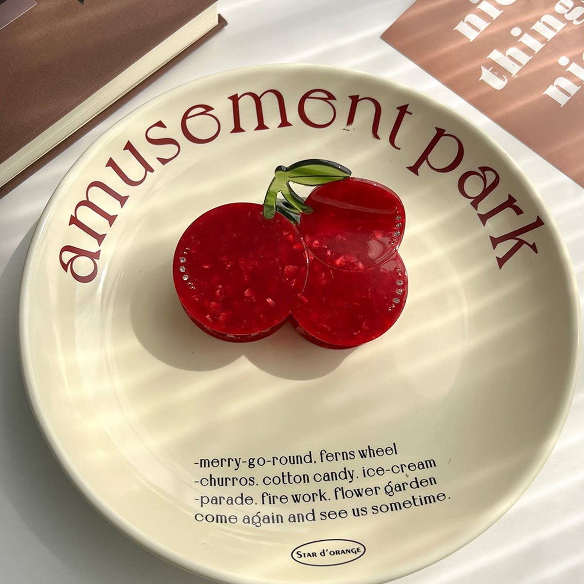 Fruit Hair Claw ? Strawberry, Lemon & Cherry Clip