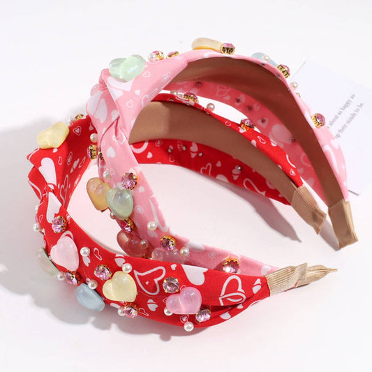 VERSATILE WIDE KNOTTED HEART HEADBAND