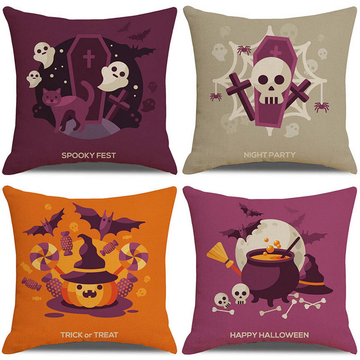 HOME FURNISHINGS NEW HALLOWEEN PILLOWCASE