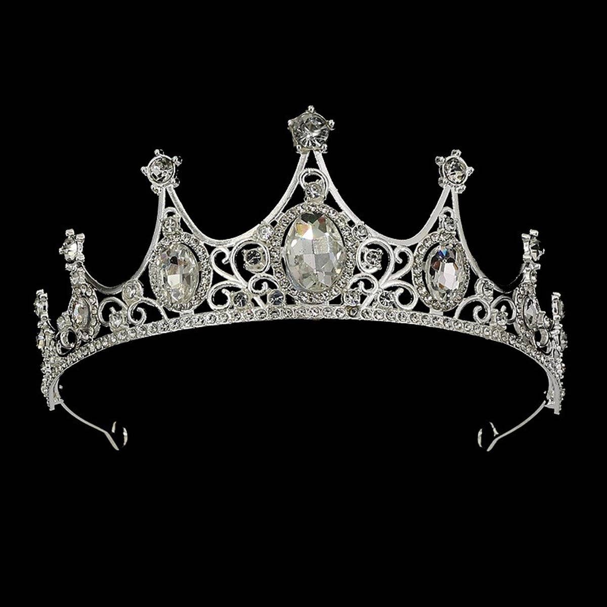FASHION PRINCESS CROWN WEDDING CRYSTAL TIARAS_CWMM2017