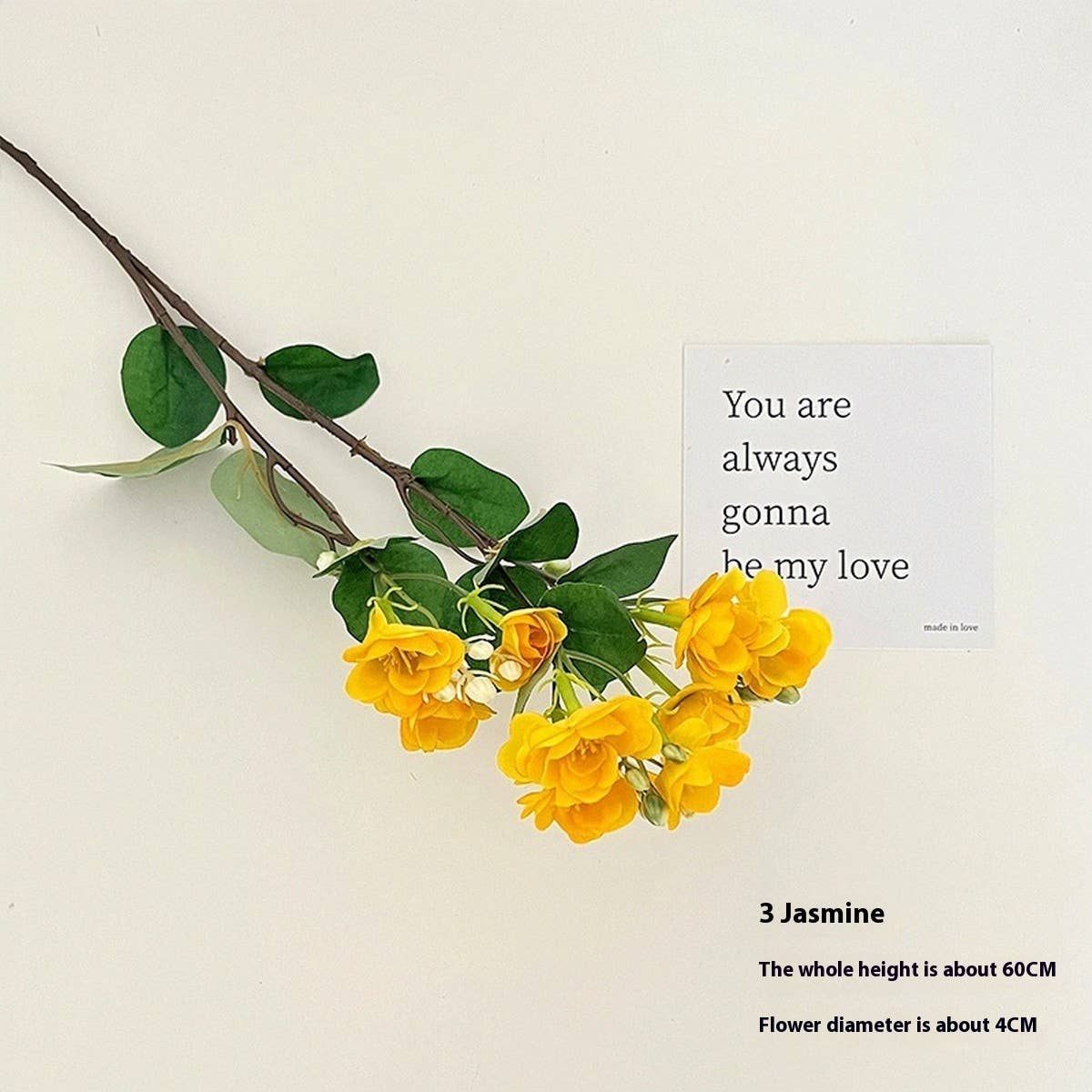 Faux Jasmine & Begonia Bouquet for Home Decor