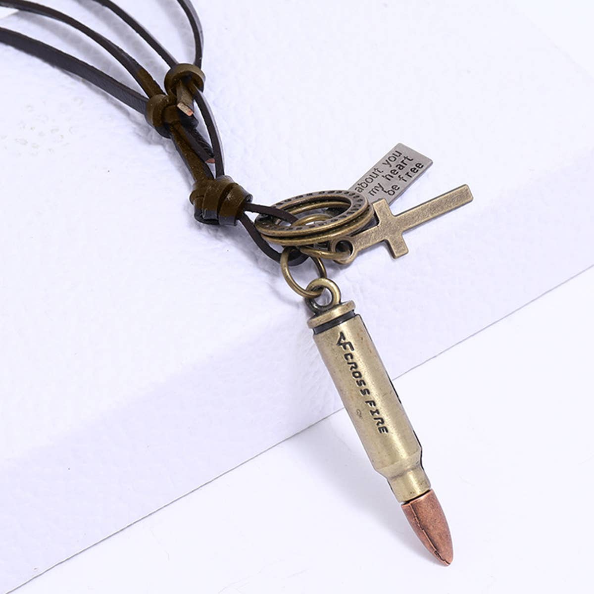 VINTAGE PUNK STYLE BULLETS NECKLACE