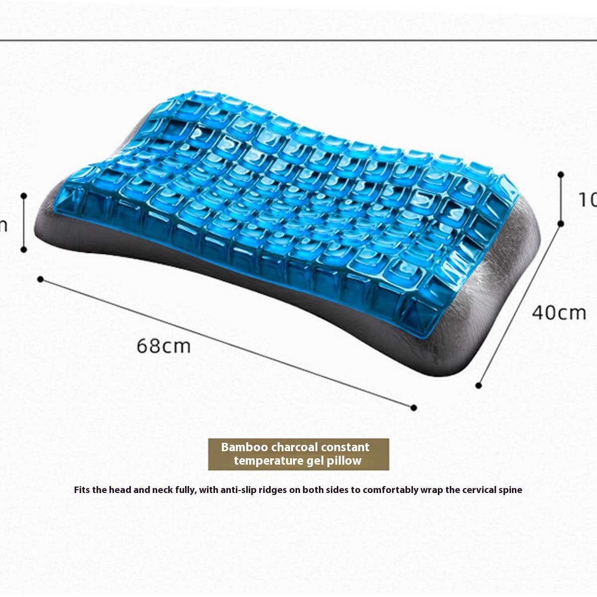 Cooling Gel Memory Foam Pillow, Slow Rebound