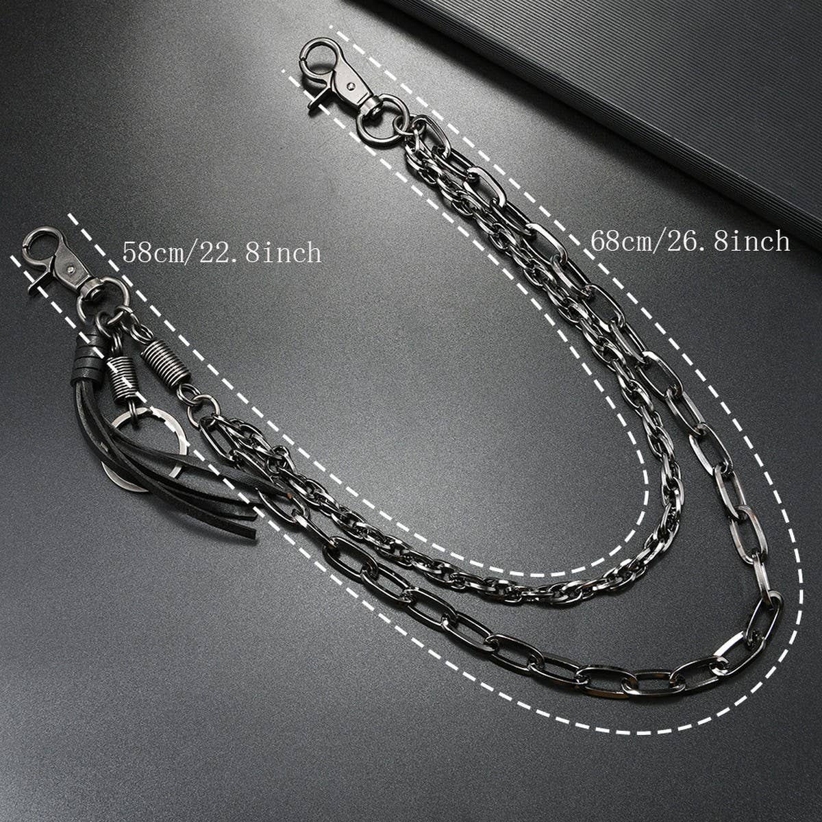 PUNK STYLE MULTI-LAYERED CHAIN JEANS CHAIN_CWMM4874