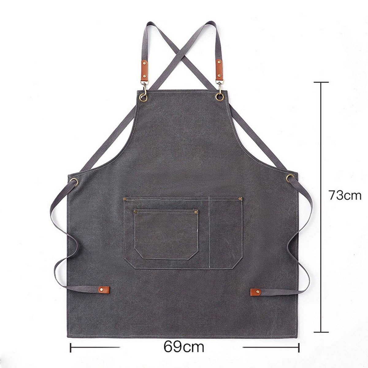 Custom Cotton Canvas Kitchen Apron for Women