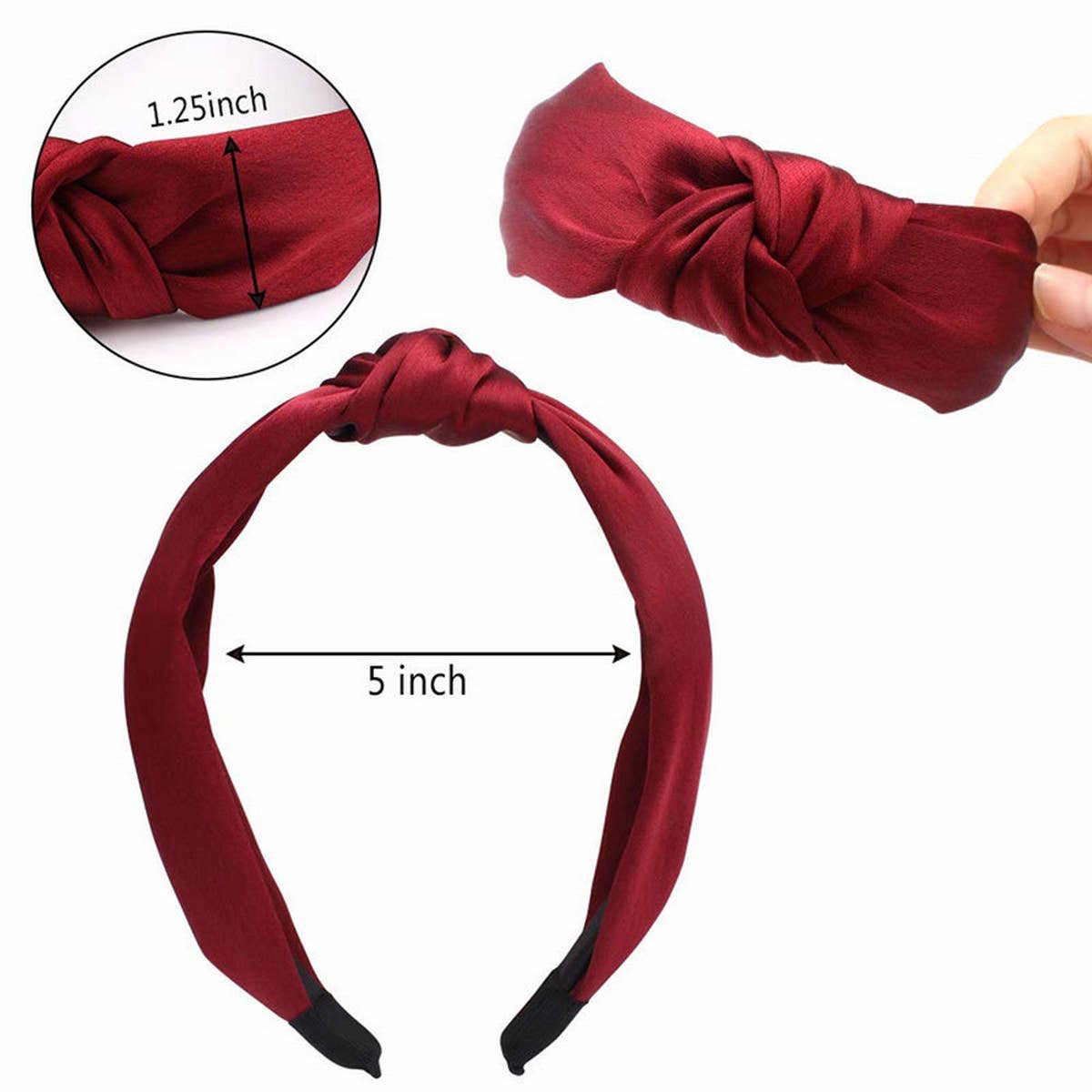 RETRO SATIN KNOTTED HEADBAND_CWAHA0833