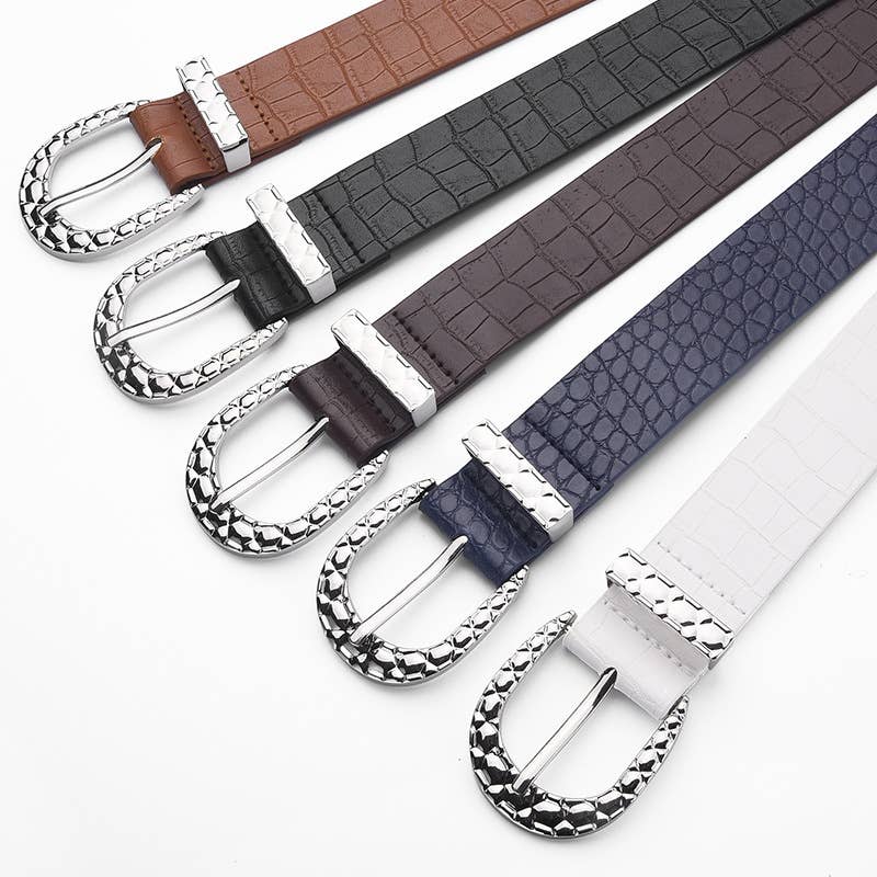 Oval buckle fashionable version trendy belt