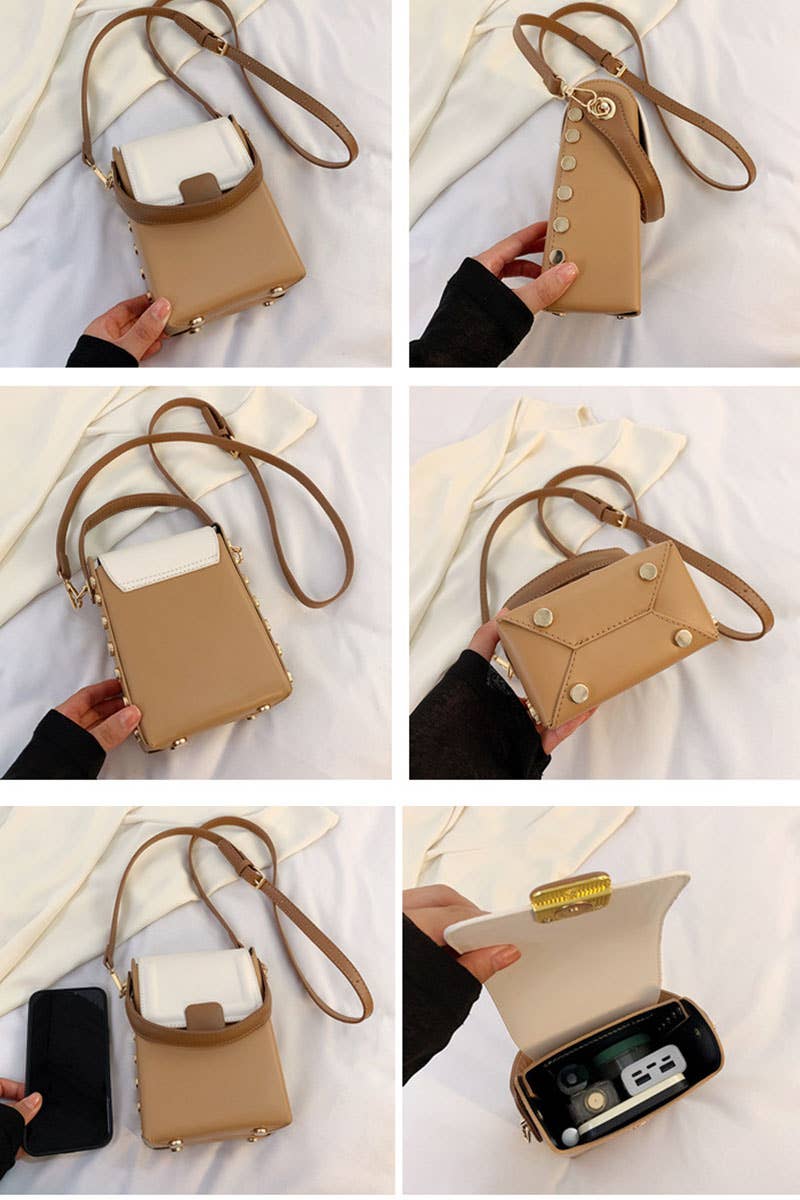SQUARE BOX PHONE CROSS BAG_CWAB0467