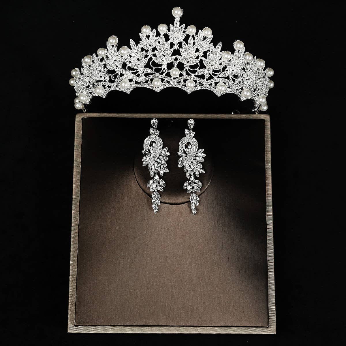 VINTAGE CROWN BRIDAL HAIR ACCESSORIES SET