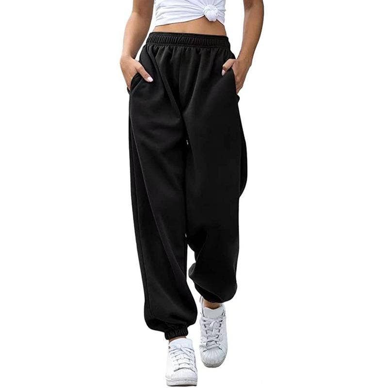 FASHION HIGH-WAISTED CASUAL SPORTS SWEATPANTS