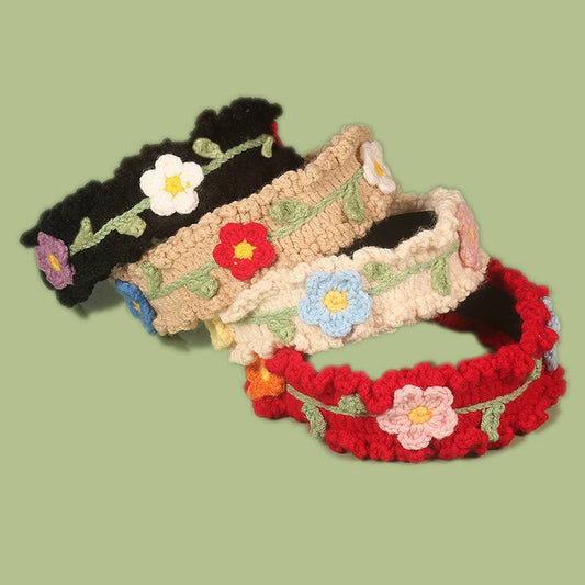 SWEET FLORAL WIDE-BRIMMED HAND-WOVEN HEADBAND_CWAHA1322