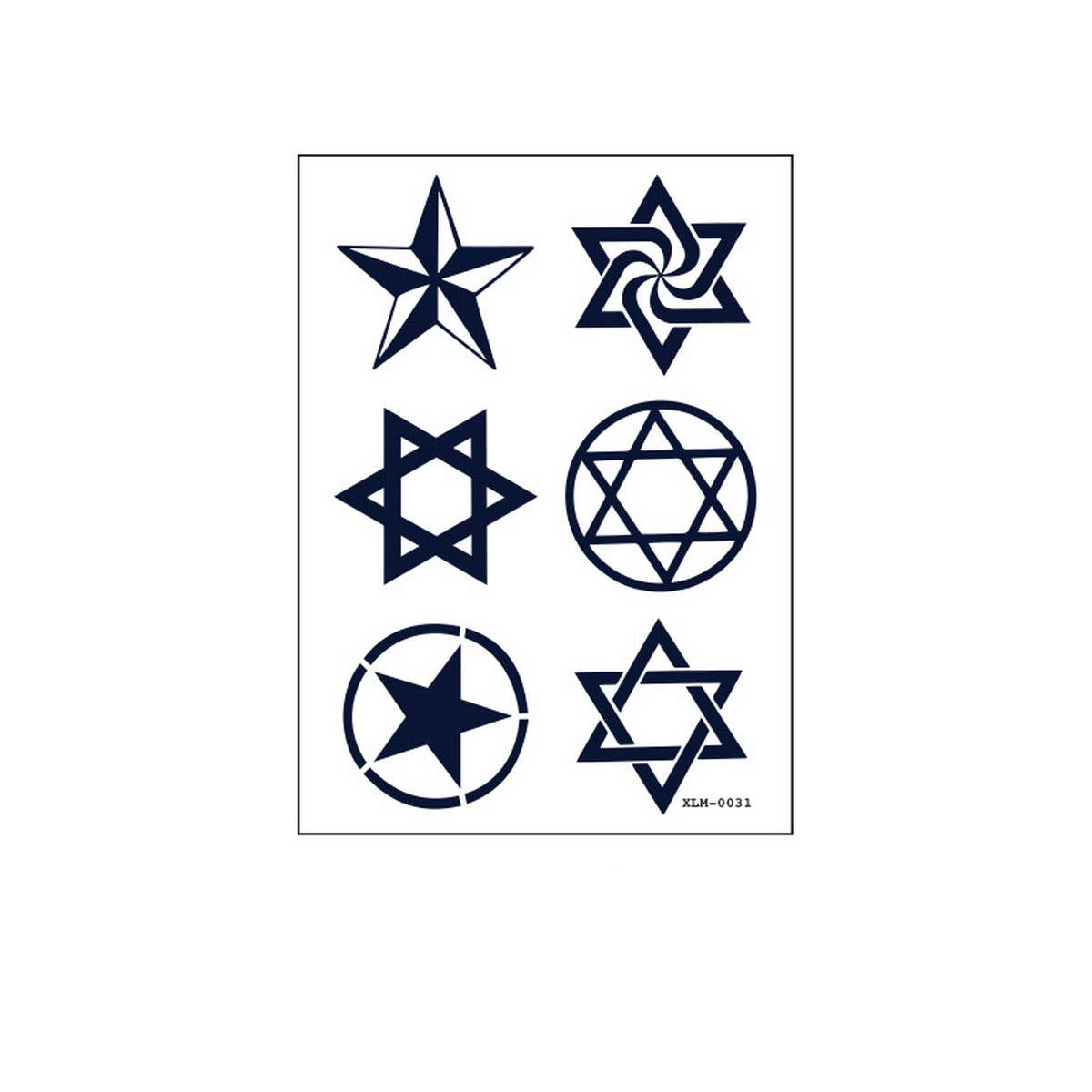 Gardenia Blue Juice Tattoo Stickers Waterproof