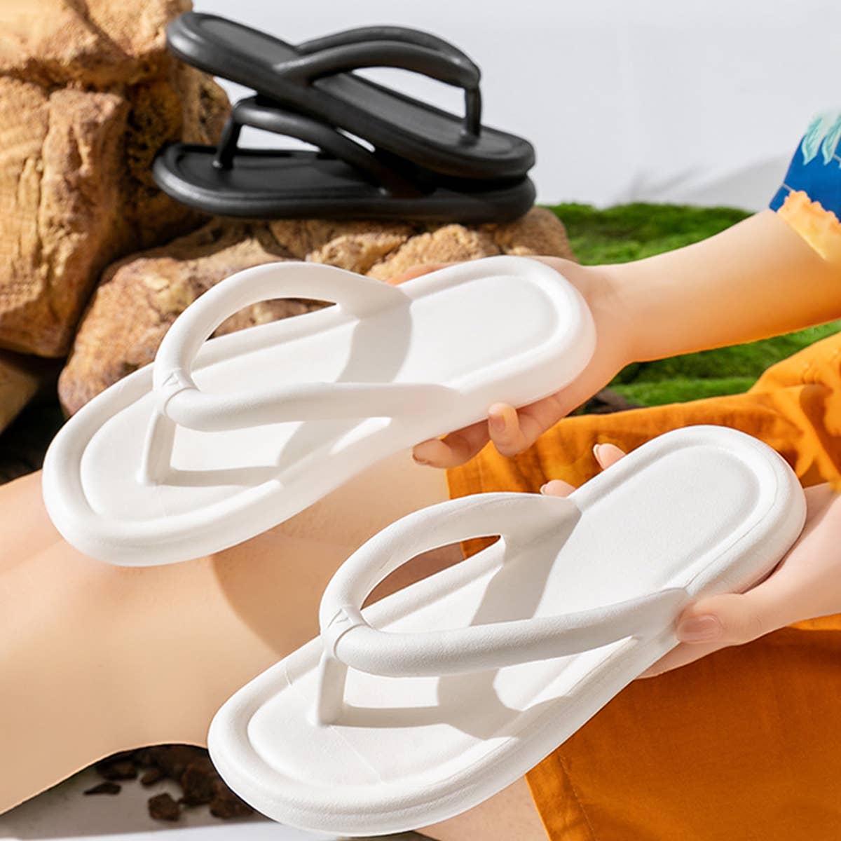 WOMEN HOME SEASIDE BEACH FLIP-FLOPS