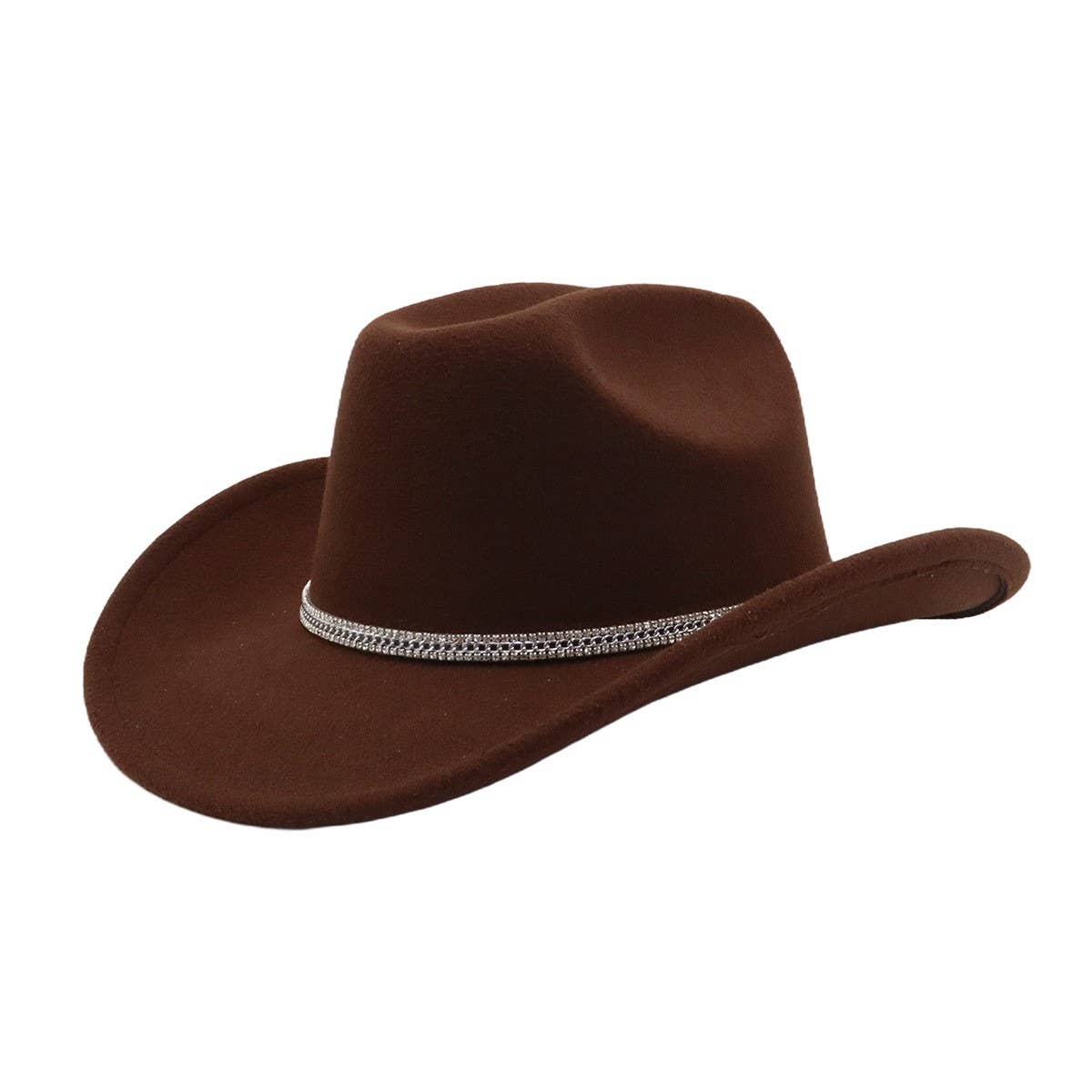 Western Wool Cowboy Fedora Hat for Couples_CWAH04397