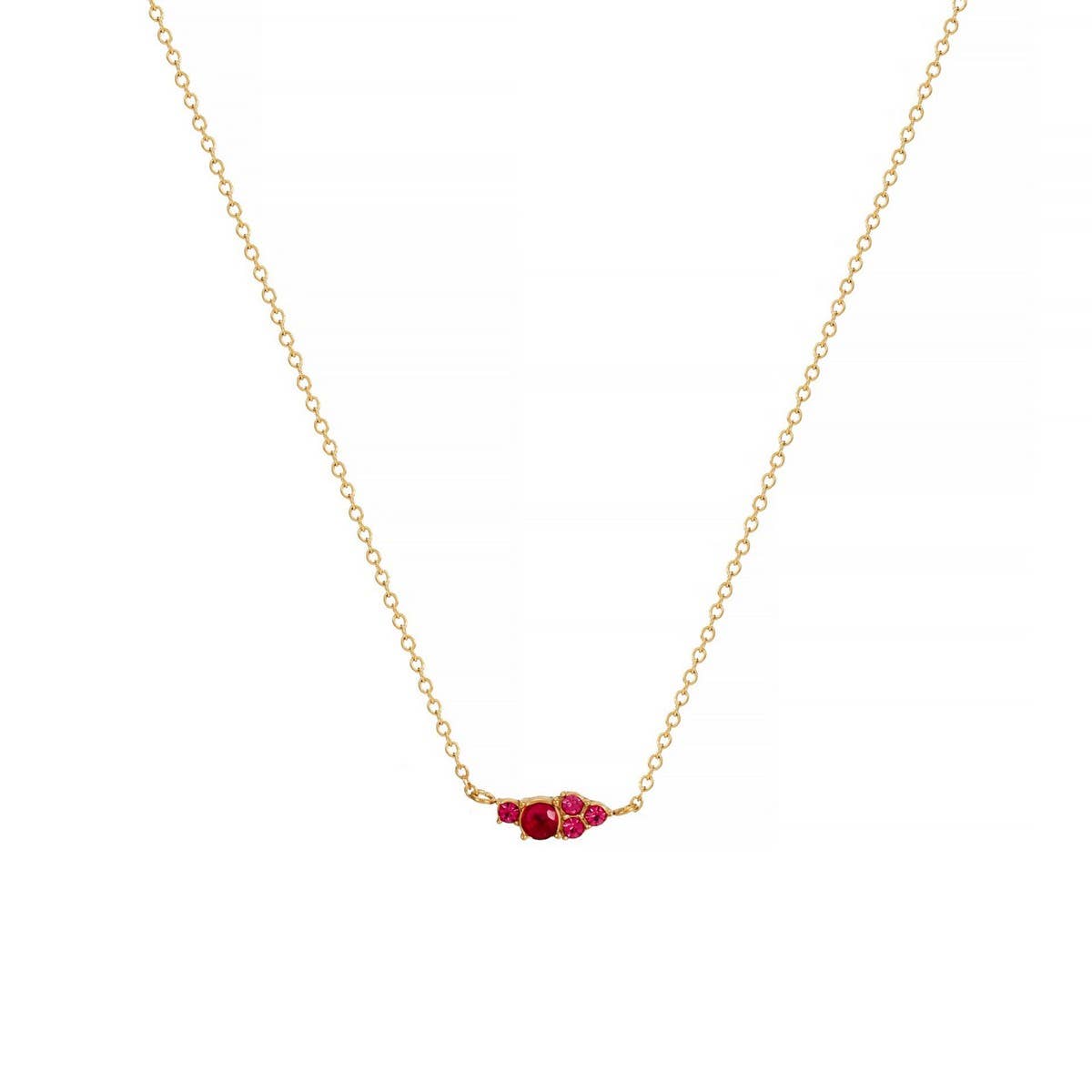 Classic Simple Colorful Birthstone Necklace