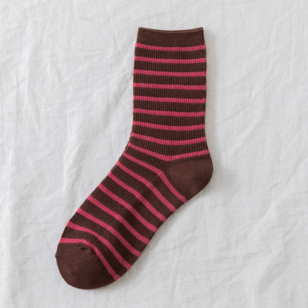 WOMEN NEW STRIPED CUTE BREATHABLE PILE SOCKS