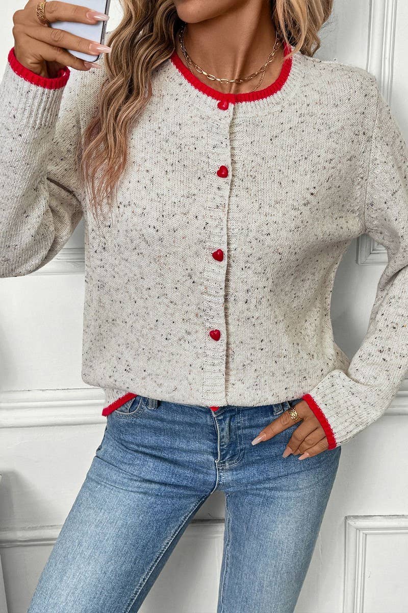 CWOCAL00596_CASUAL COLORBLOCK KNIT CARDIGAN JACKET