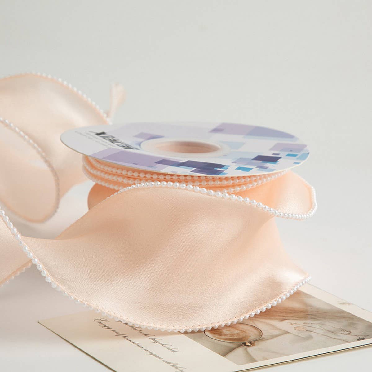 6CM PEARL FISHTAIL YARN RIBBON DIY RIBBON_CWMM5769