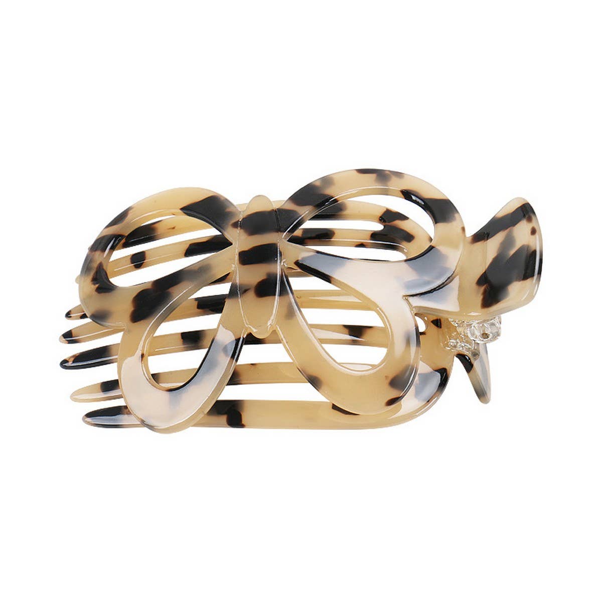 ACETATE PLATE BOW HAIR COMB CLIP NON-SLIP HAIRPIN_CWAHA4225