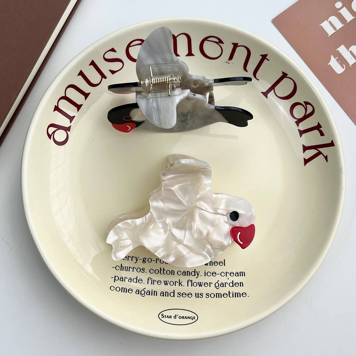 Peace Dove Acetate Hair Claw Clip ??Versatile_CWAHA5959