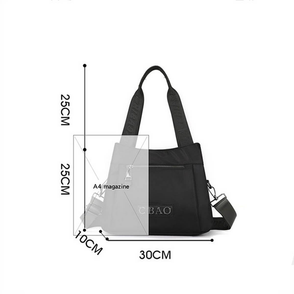 FASHION WATERPROOF NYLON SHOULDER BAG_CWASC1761