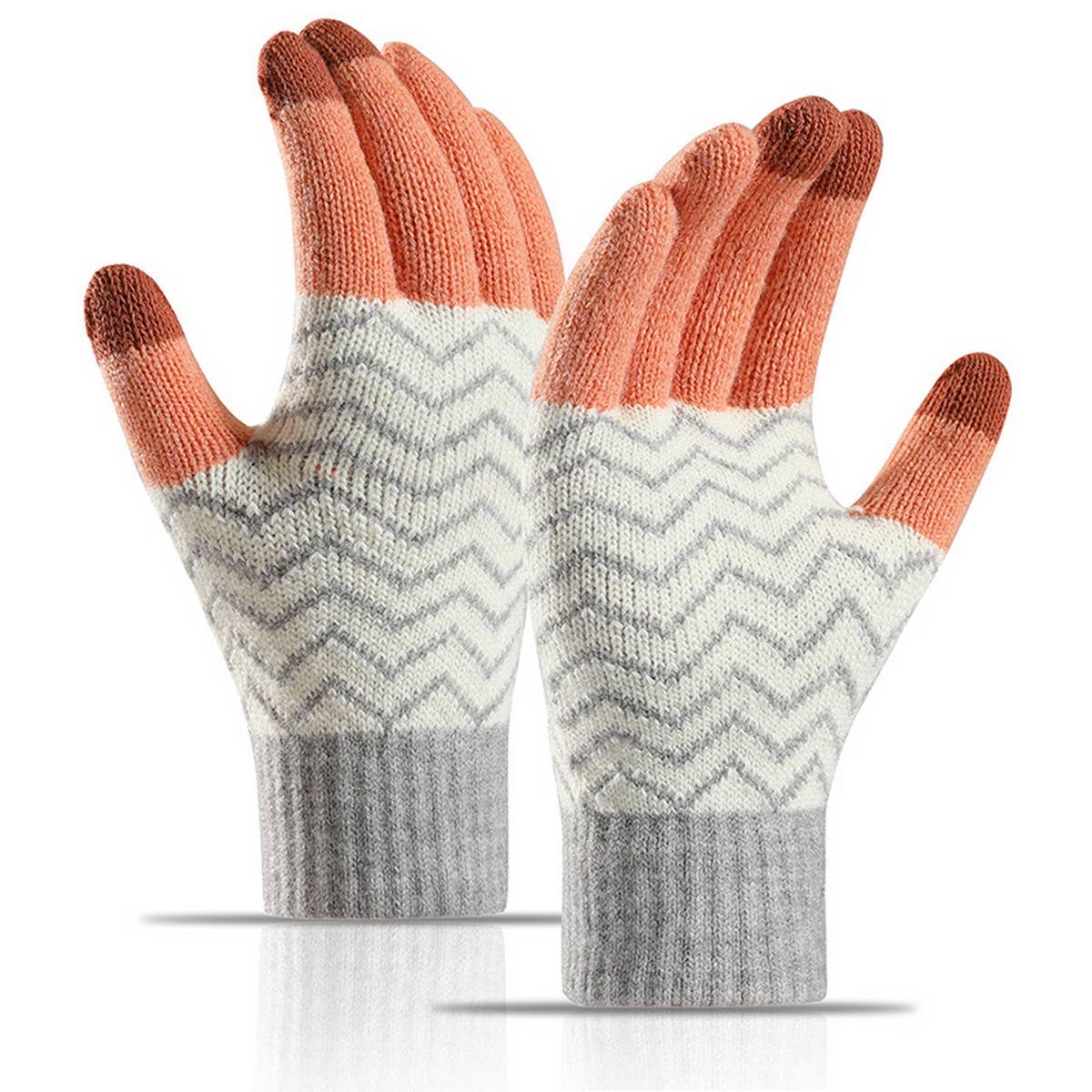 Unisex Jacquard Knit Gloves ? Thermal Touchscreen_CWAG0364