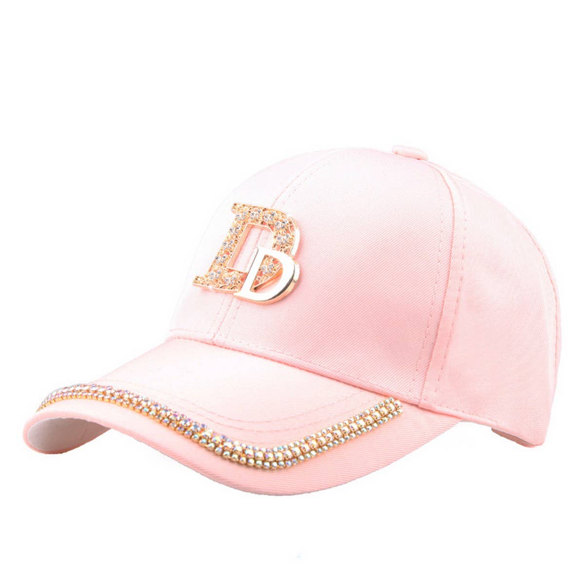 Summer Rhinestone Letter Baseball Cap_CWAH1002