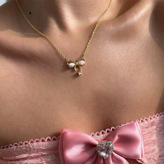 Summer Starfish Conch Pendant Necklace_CWMM5328