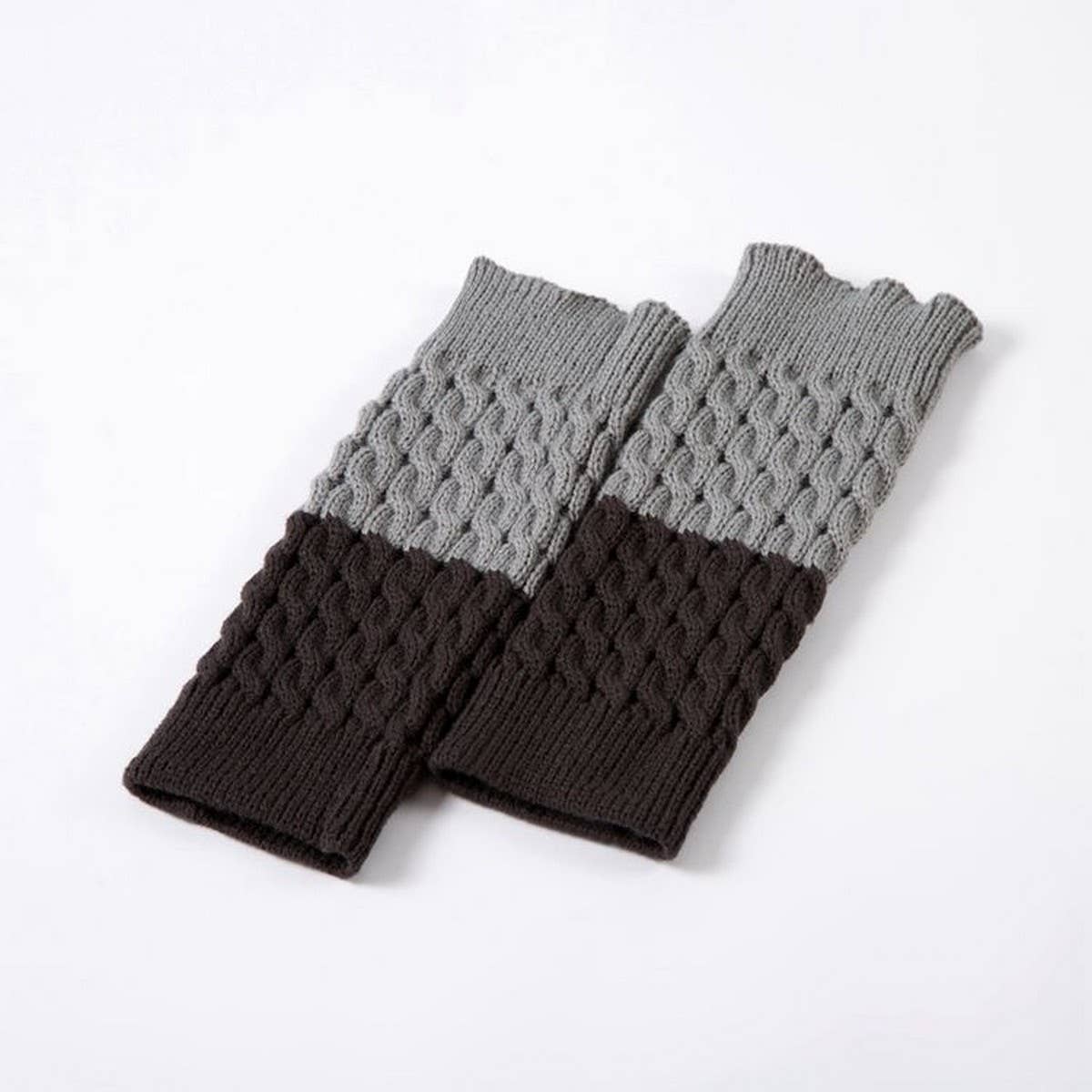 DOUBLE CONTRAST COLOR TWO-COLOR FOOT WARMER SOCKS