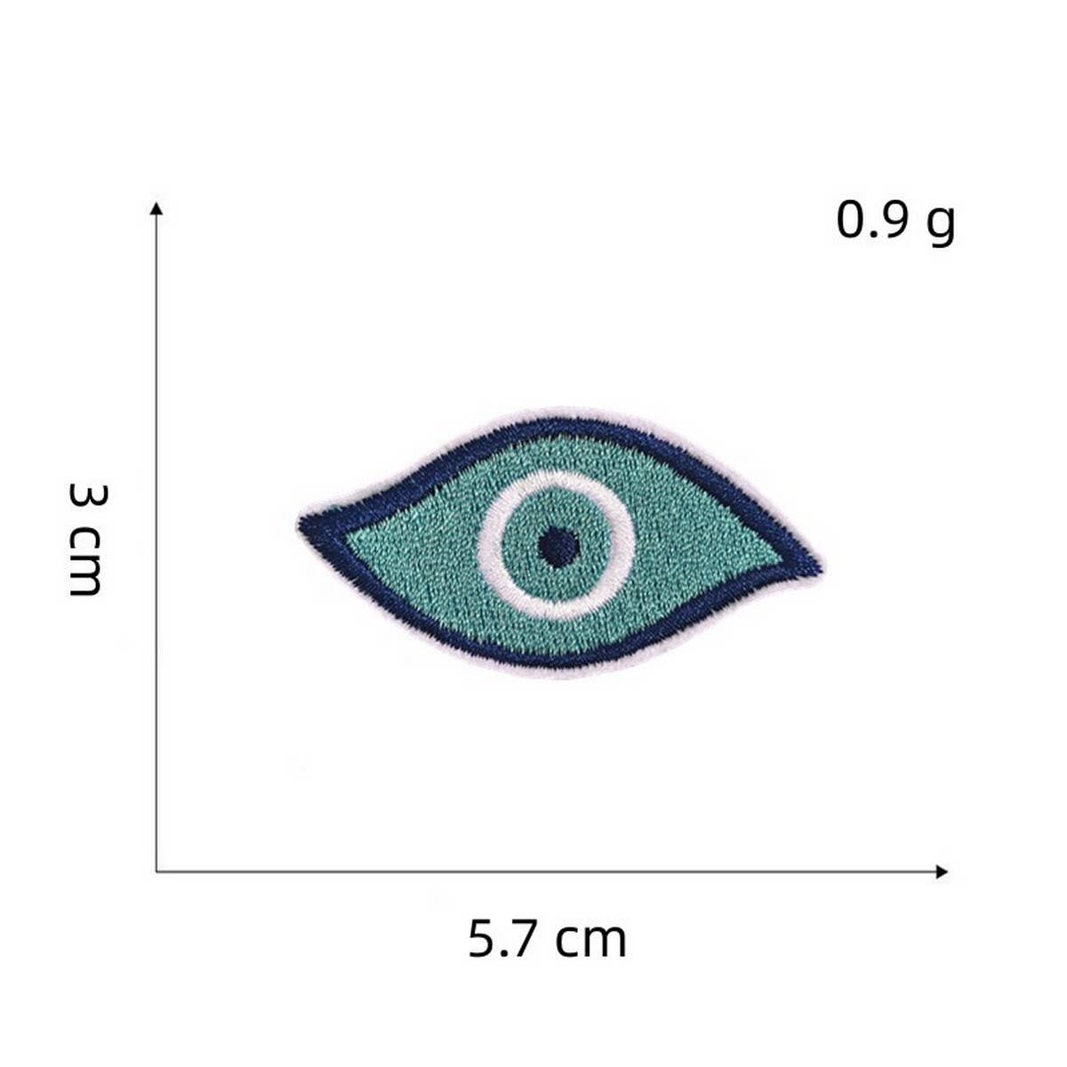 NEW DEVIL'S EYE EMBROIDERY CLOTHING PATCH