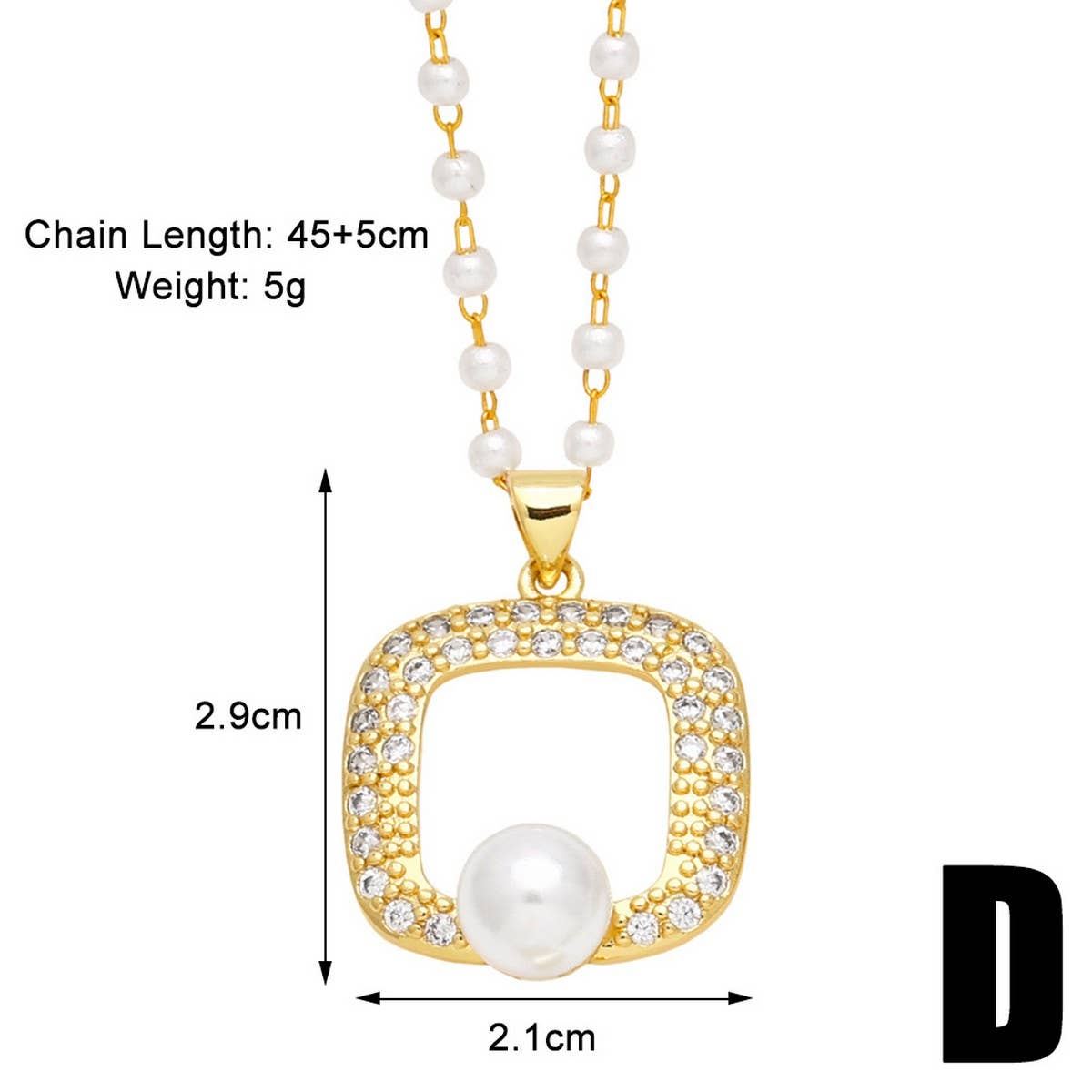 FASHIONABLE DIAMOND INLAID FLOWER PEARL NECKLACE