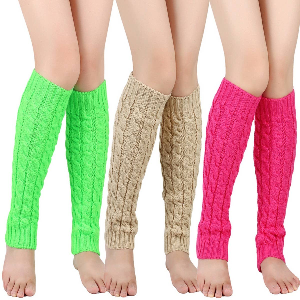 CWMS0811_Winter Warm Knitted Twist Leg Warmers